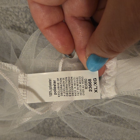 White Bridal Sheer Robe - Picture 4 of 4